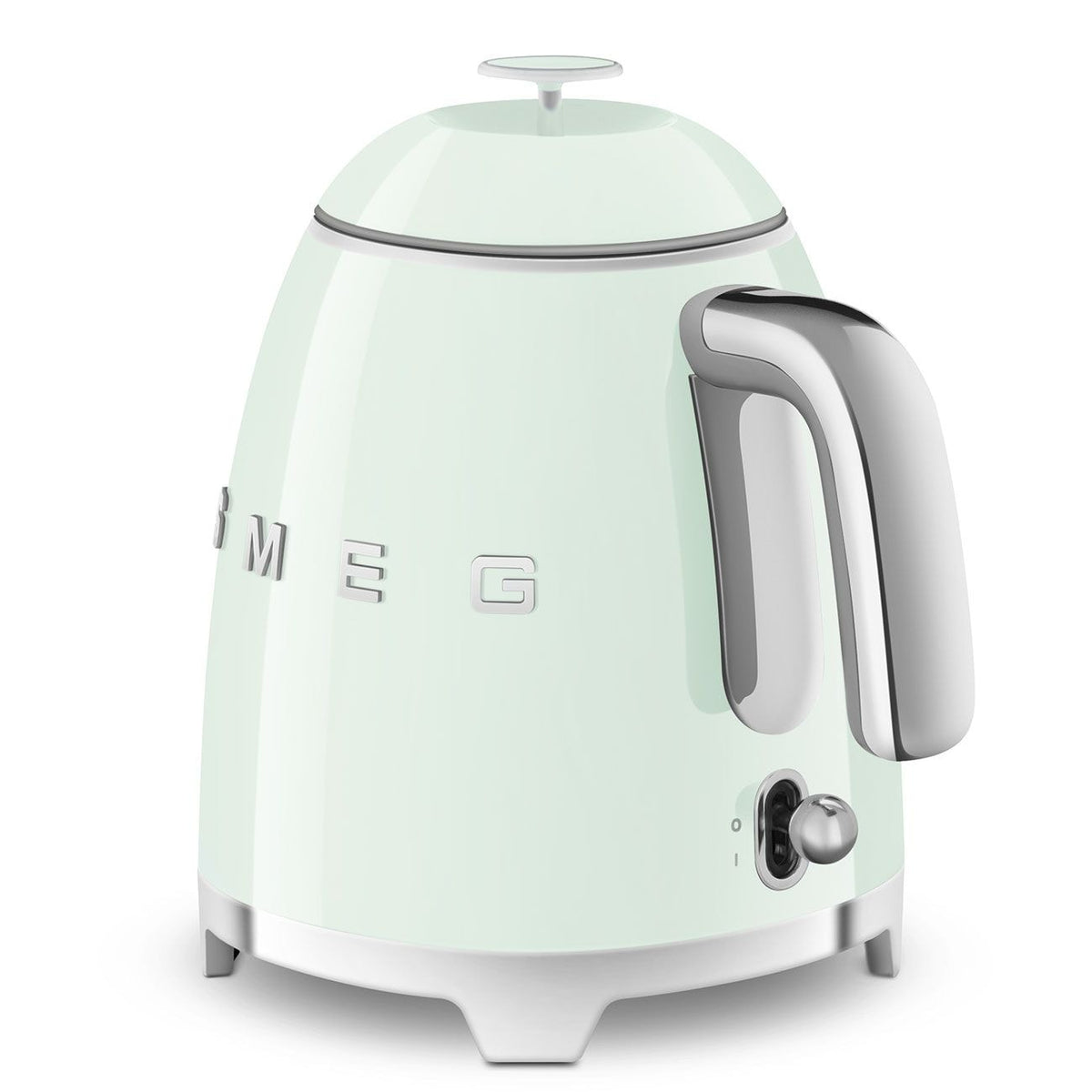 50's 1400W Retro Style Electric Mini Countertop Kettle with Cordless Base, Pastel Green, 0.8-L