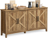 Home 4-Door Farmhouse Buffet Cabinet