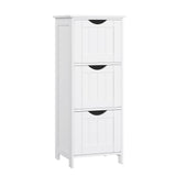 Home White Freestanding Cabinet with 3 Drawers