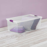 ClearView Storage Box with Latched Lid, 104-L