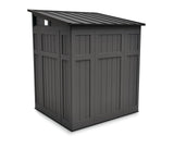 Modernist Outdoor Storage Shed, Grey, 6-ft x 5-ft