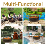 Décor Steel Cosmic Fire Pit, Extra-Large, 42-in