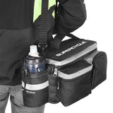 Rack Top Bike Bag withAluminum Foil & Reflective Strip, 8L, Black