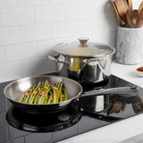 Viva Stainless Steel Cookware Set, Dishwasher & Oven Safe, Pots and Pans Set, 10-pc
