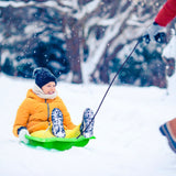 T-Rex Dinosaur Paw Kids' 1-Person Plastic Winter Snow Sled/Toboggan with Tow Rope