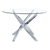 Star Glass Round Dining Table