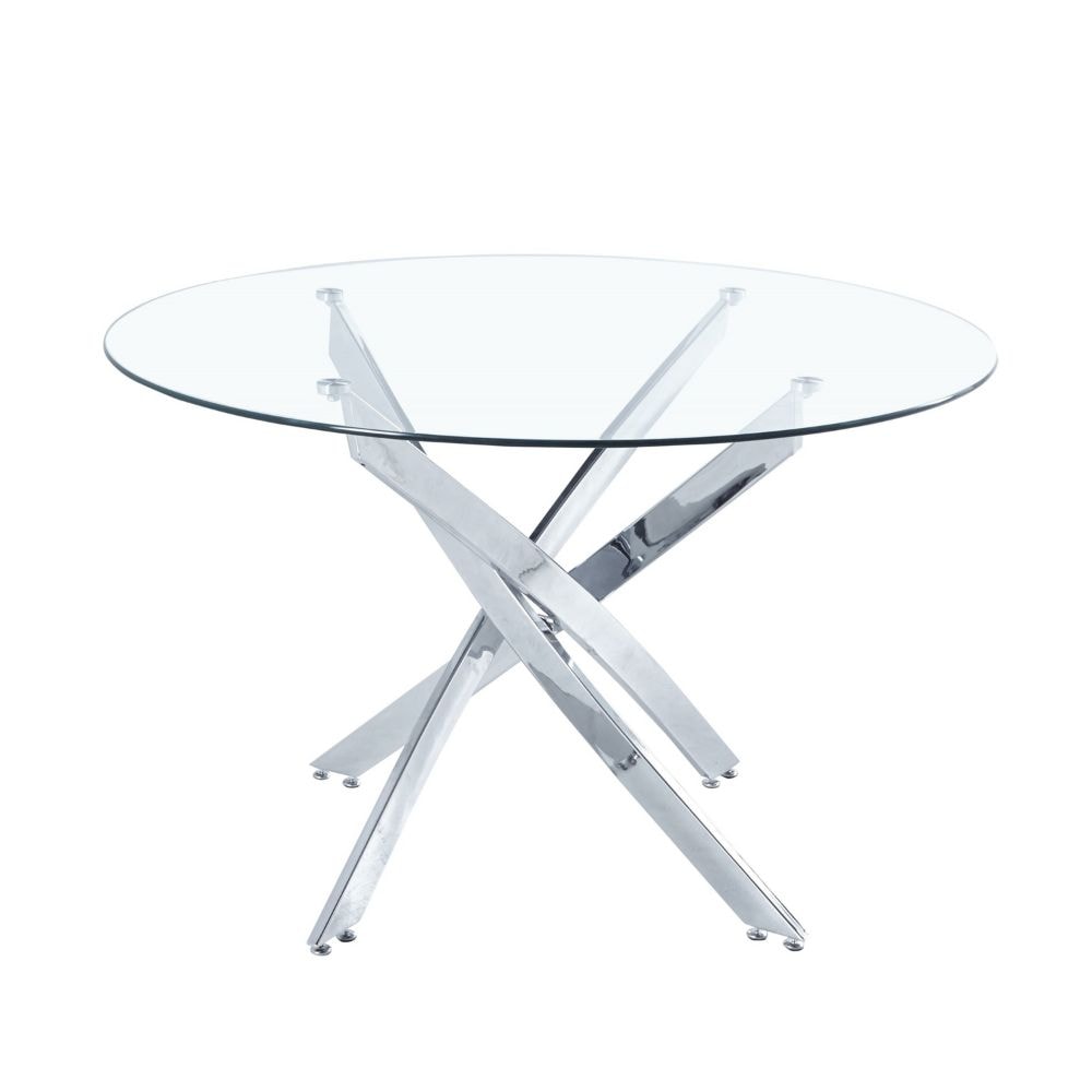Star Glass Round Dining Table