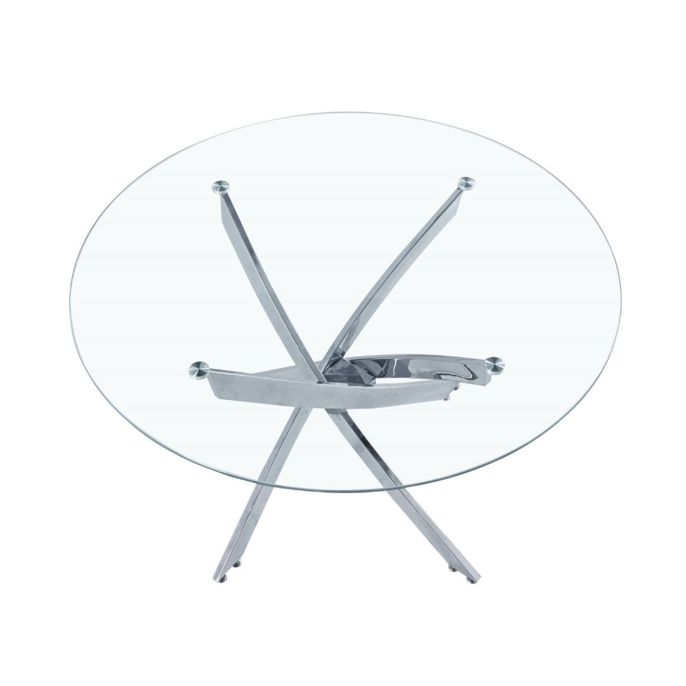 Star Glass Round Dining Table