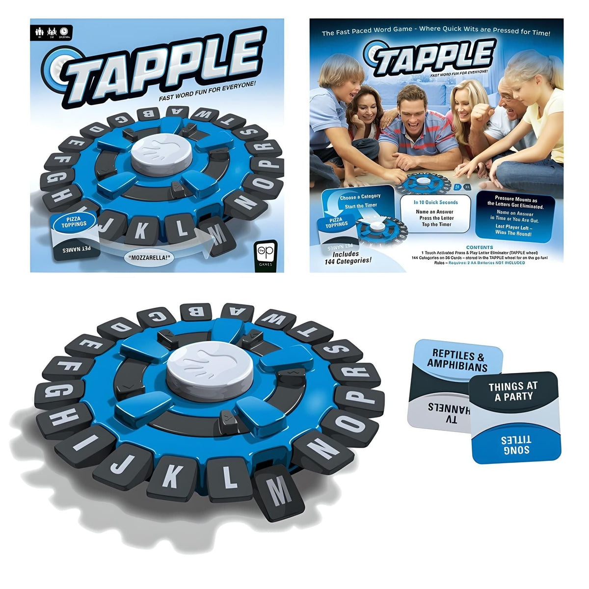 Word Fun Family Party Game, Fast Playing Game for Ages 8+