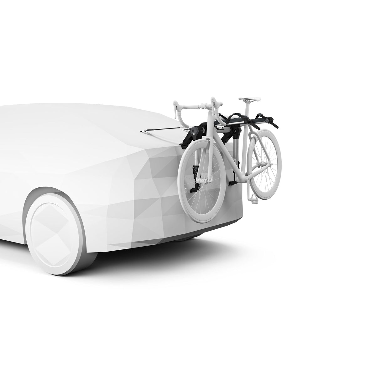 OutWay 2-Bike Black/Aluminium Hanging Trunk Bike Rack