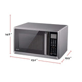 Countertop Microwave, Stainless Steel Air Fryer, 1500 W, 1.0-cu-ft