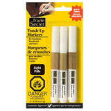 Light Touch Up Markers for Wood, Light Brown, 3-pk