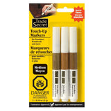 Medium Touch Up Markers for Wood, Medium Brown, 3-pk