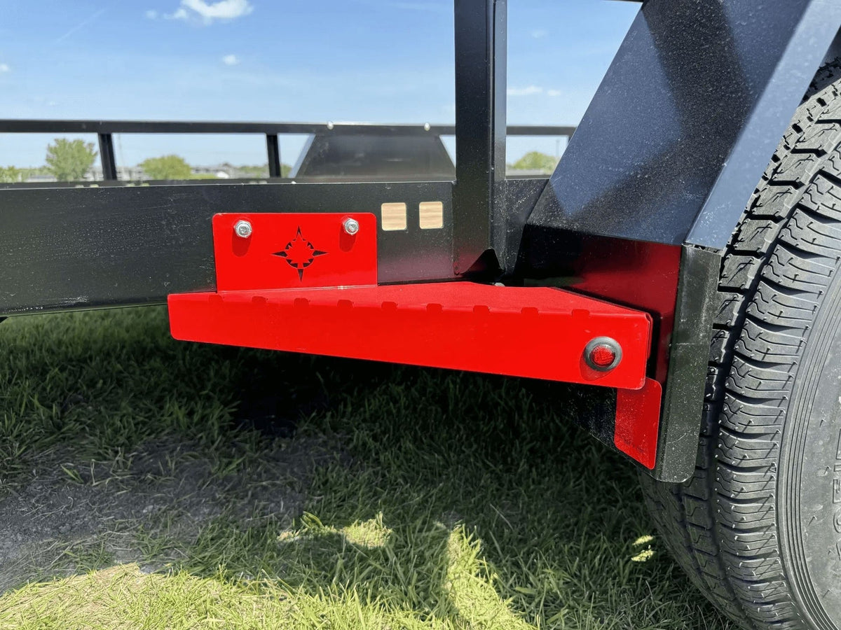 83-in x 14-ft Utility Trailer With Gate & Side ATV Ramps, Black