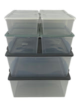 Modbox Modular Storage Bin with Lid, 8-pk