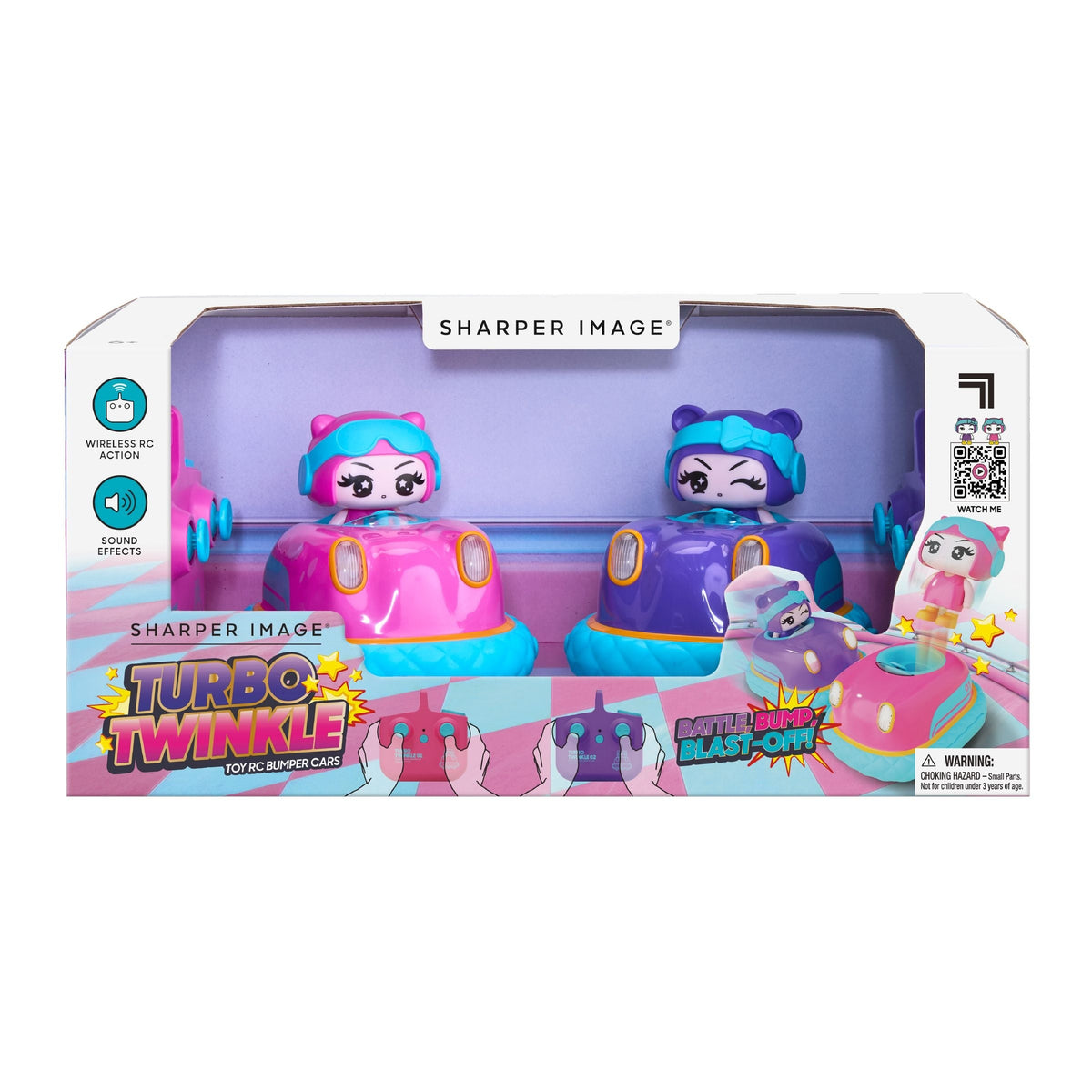 Turbo Twins Bumper Cars Pink
