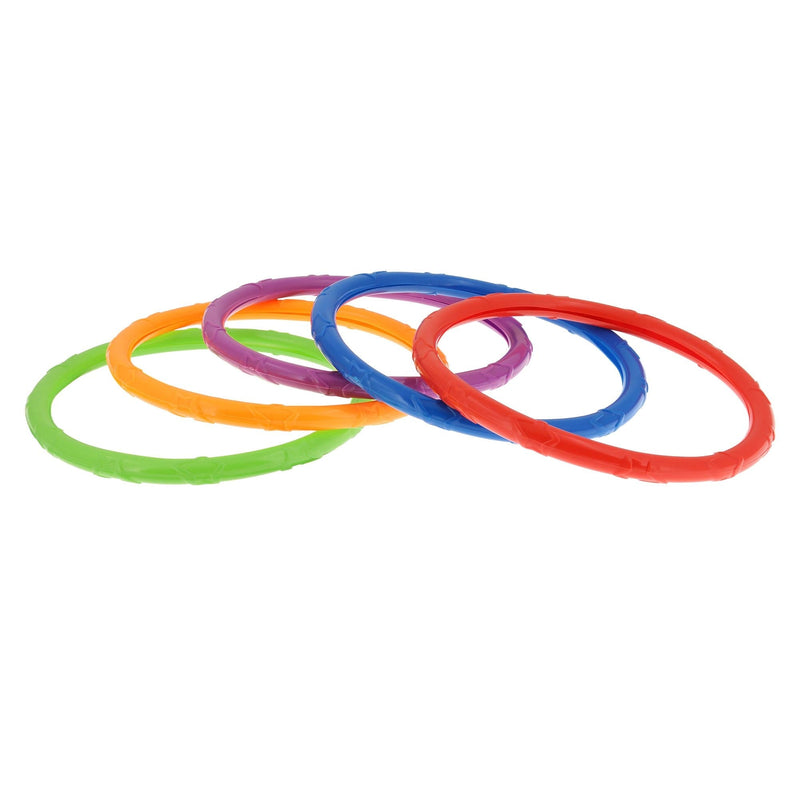 Underwater Dive Rings Pool Kids' Collection Game, Multi-Coloured, 5-pk, Ages 5+, for Beach/Pool Fun Activities B4739
