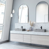 Coca Gothic 19x15-in Deep Grey Bathroom Sink/Basin with Rectangular Vessel