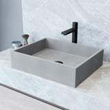 Coca Gothic 19x15-in Deep Grey Bathroom Sink/Basin with Rectangular Vessel