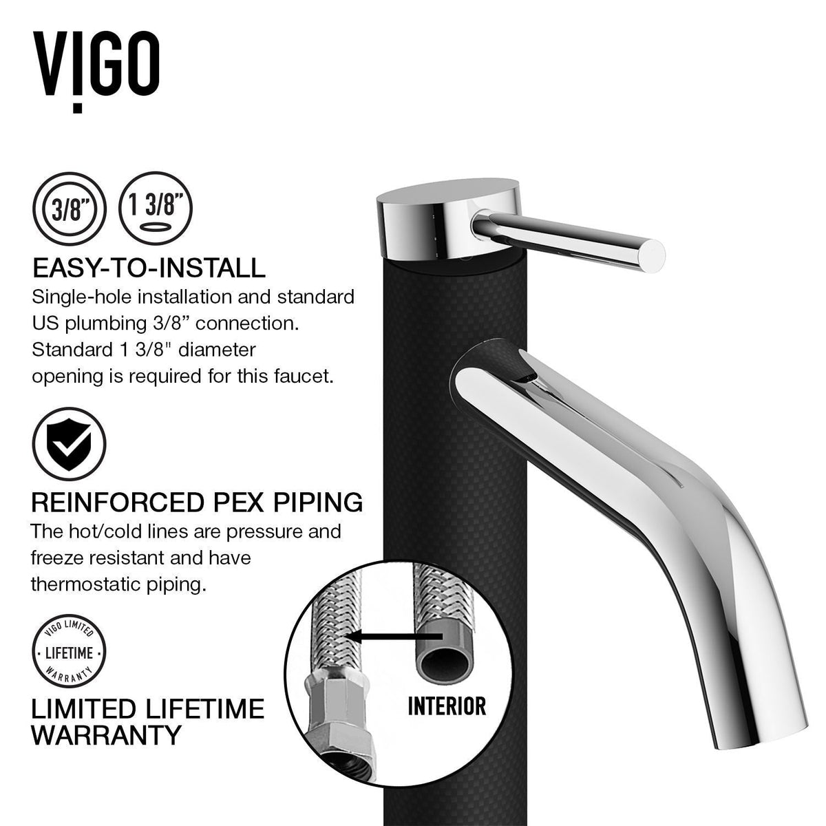 Giralda Gothic Grey Bathroom Sink/Basin Set with Lexington Faucet and Oval Composite Vessel