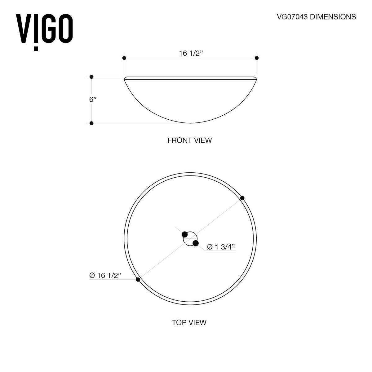 Glass Round Vessel Bathroom Sink/Basin with Rounded Edges & Deep Bowl, White