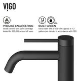 Madison Single Handle Single Hole cFiber Bathroom Sink Faucet, Matte Black