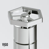 Magnolia White Bathroom Sink/Basin Set with Ruxton Faucet and Rectangular Composite Vessel