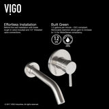 Olus Wall Mount Bathroom Faucet, WaterSense Certified, Brushed Nickel