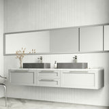 Palazzo Gothic 24x11-in Deep Grey Bathroom Sink/Basin with Rectangular Vessel