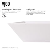 Vinca Matte Stone Vessel Bathroom Sink/Basin with Deep Bowl, White