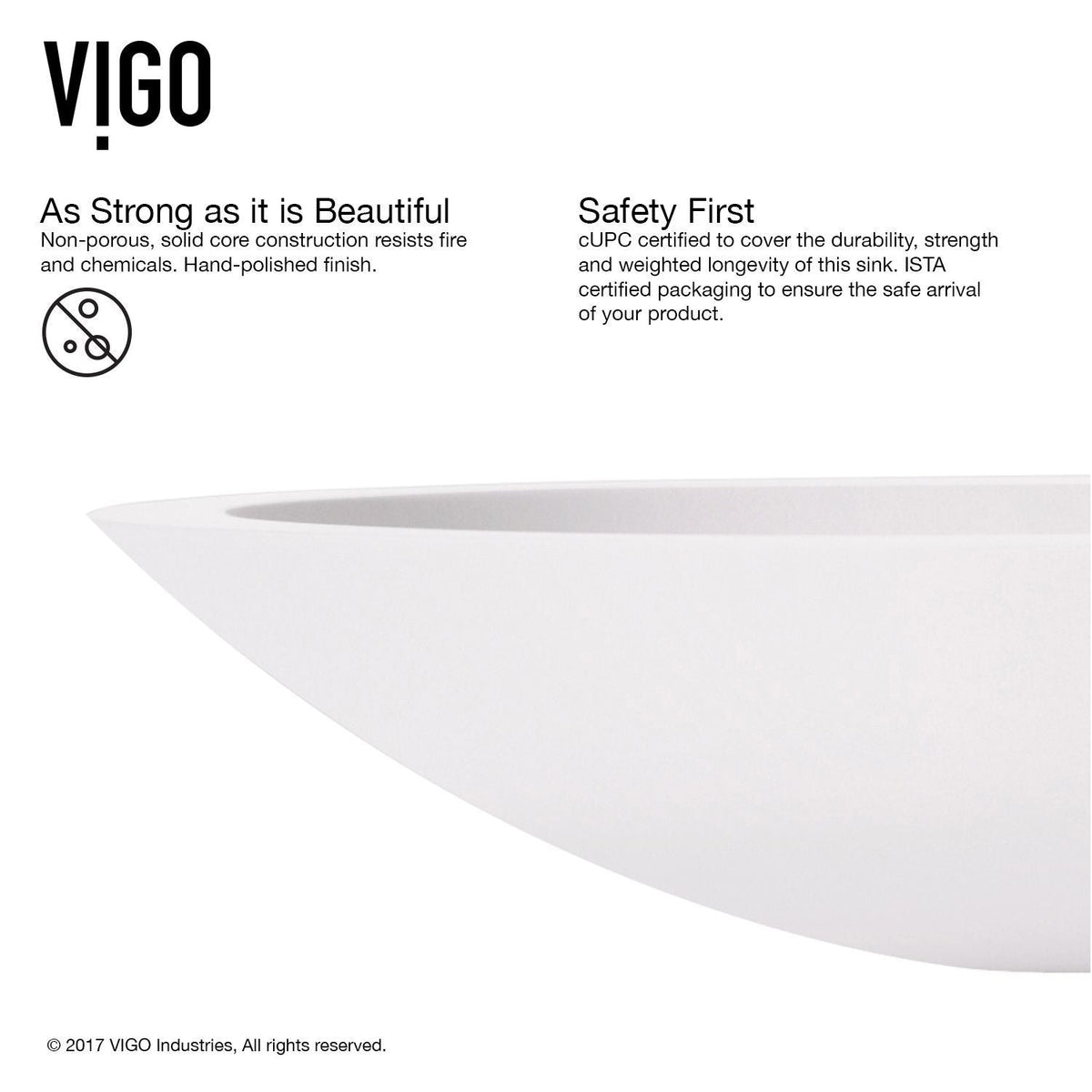 Wisteria Matte Stone Circular Vessel Bathroom Sink/Basin with Deep Bowl, White