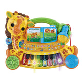 Zoo Jamz Giraffe Piano (French Version), Battery Operated, Microphone included