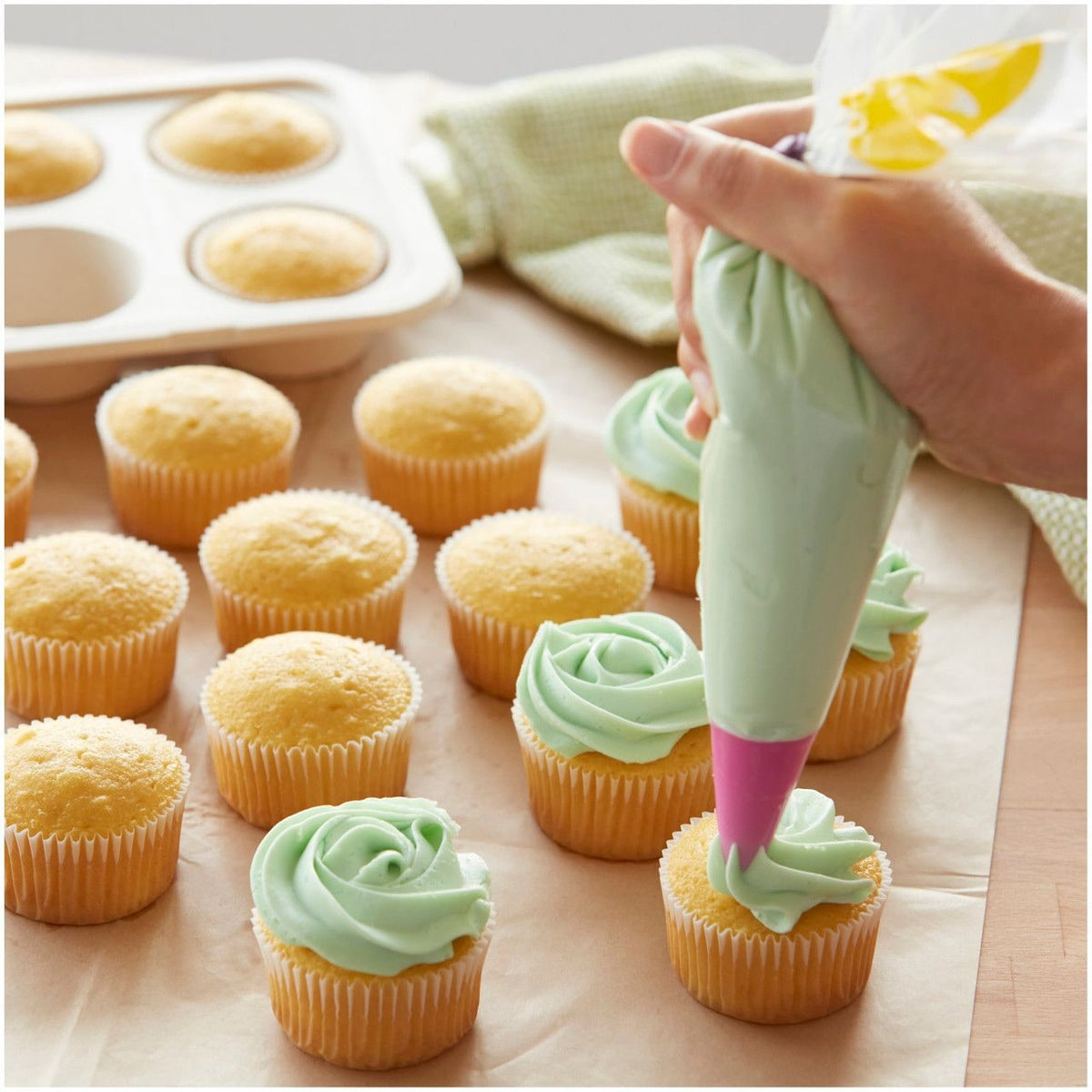 Disposable Piping Decorating Bag Tip Fuse, Clear, 6-pk, for Baking/Cake Decoration