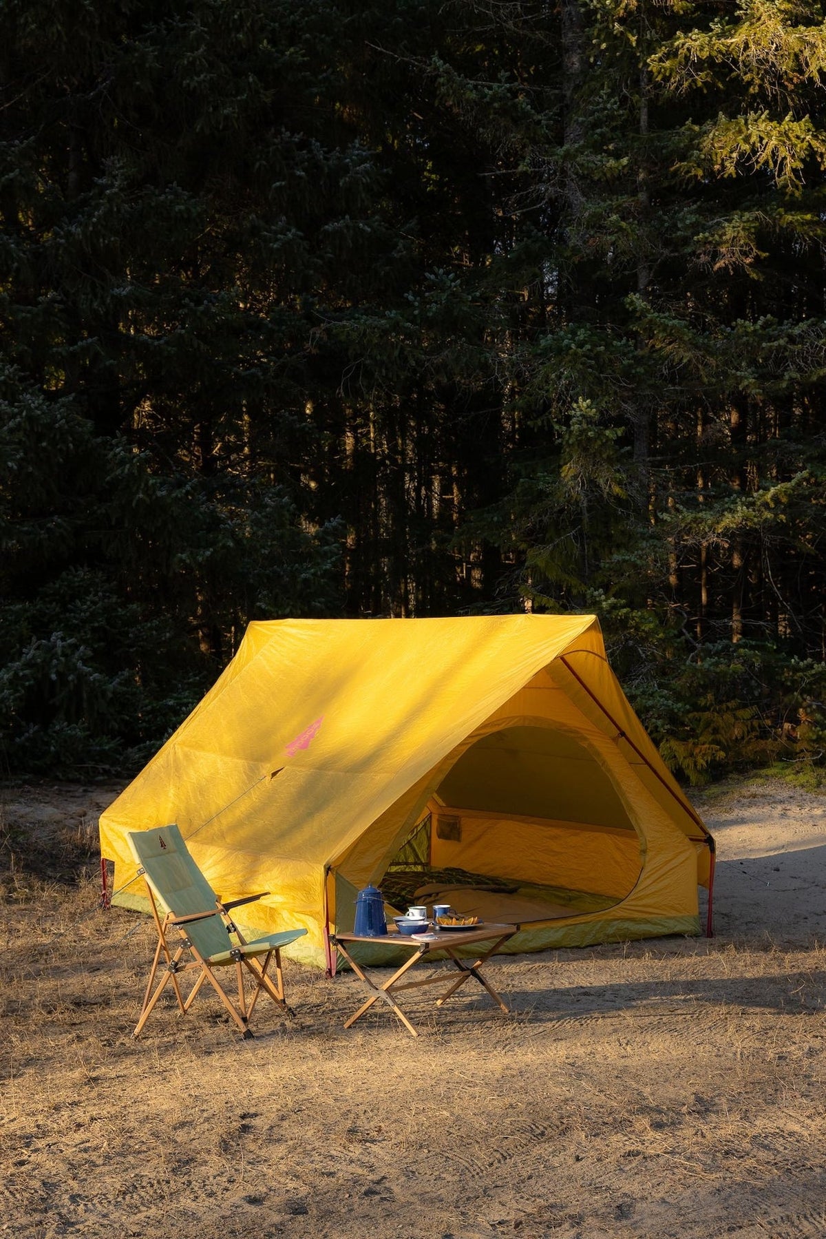 Woods Heritage A-Frame 3-Season, 6-Person Camping Tent with 2-Doors, Rain Fly & Carry Bag