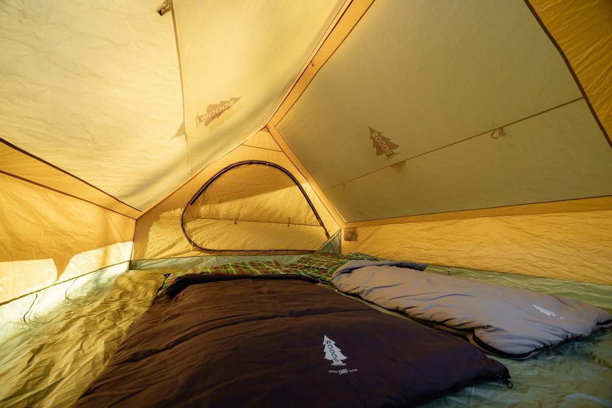 Woods Heritage A-Frame 3-Season, 6-Person Camping Tent with 2-Doors, Rain Fly & Carry Bag