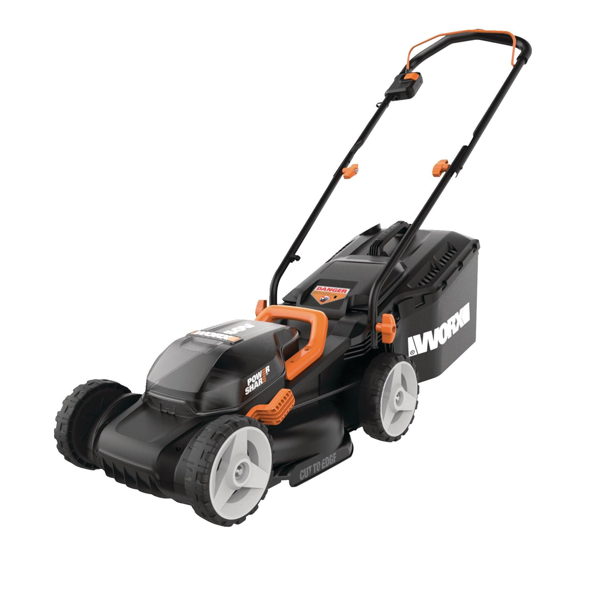 WG779 40V Power Share Cordless Mulching Poly Lawn Mower, 14-in