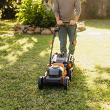 WG779 40V Power Share Cordless Mulching Poly Lawn Mower, 14-in