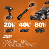 WG929 20V Power Share Cordless Grass Trimmer & Leaf Blower Combo Kit