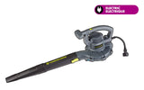 12 Amp 400CFM Electric Leaf Blower/Vacuum, Black